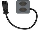 presa aggiuntiva per mobili 2x tipo 13 antracite 0.5m AC166