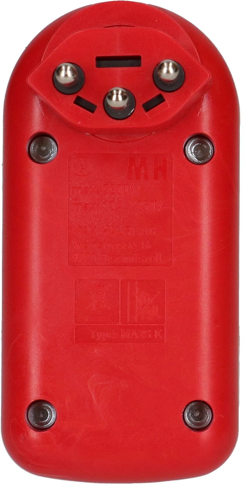 Multi adaptateur maxADAPTturn 2x type 13 rouge rotatif interr. BS