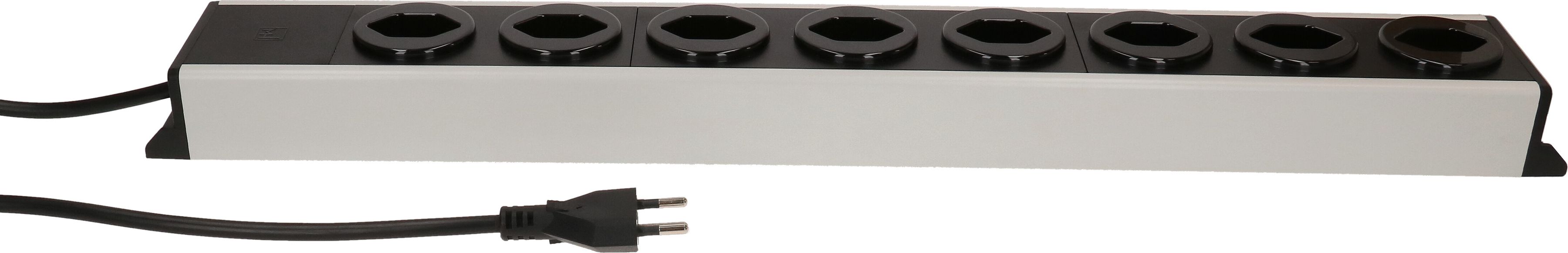 Steckdosenleiste Power Line 8x Typ 13 grau/schwarz 1.5m
