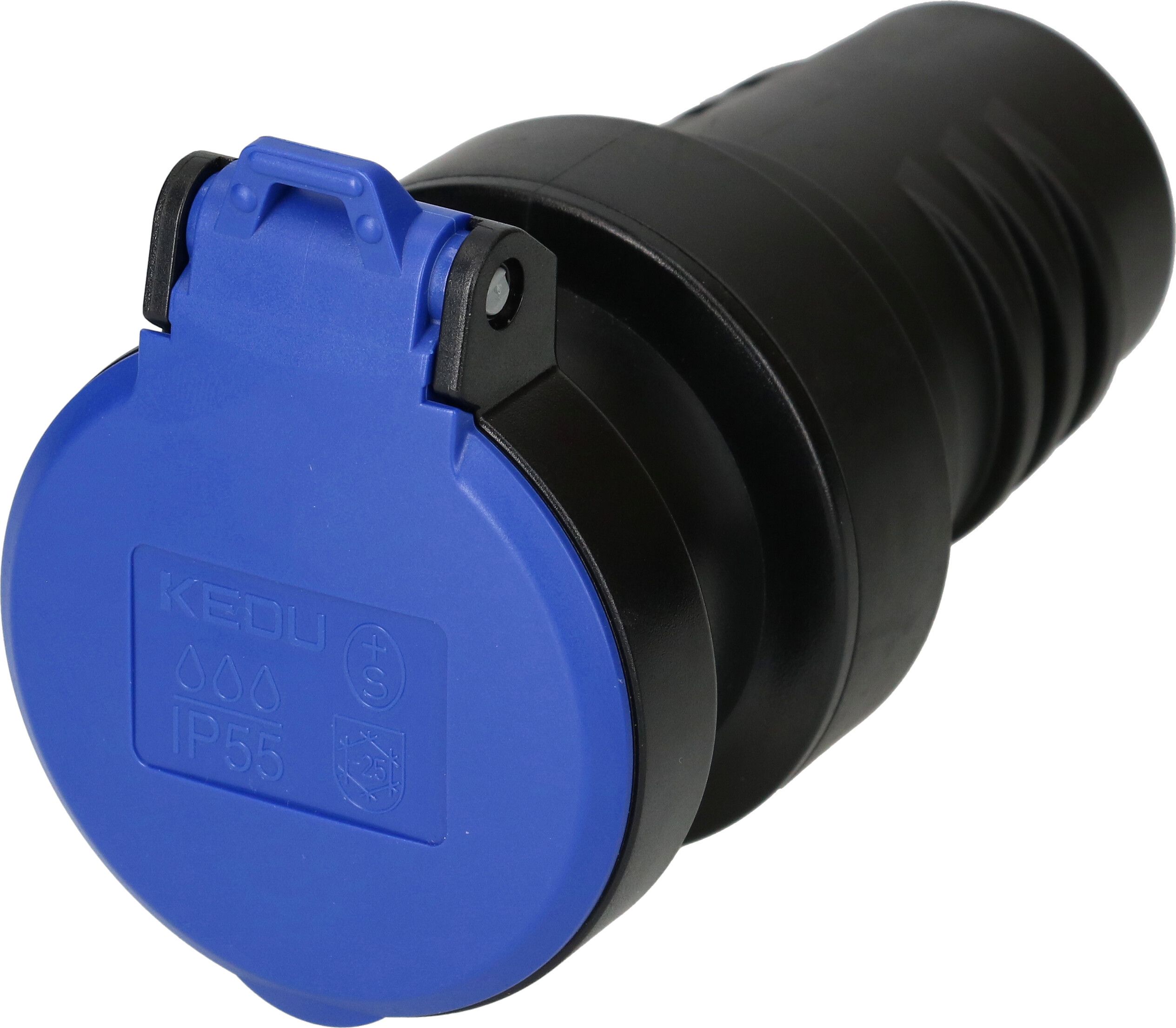 Kupplung Typ 13 3-polig schwarz/blau IP55