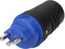 fiche type 23 3 pôles noir/bleu IP55