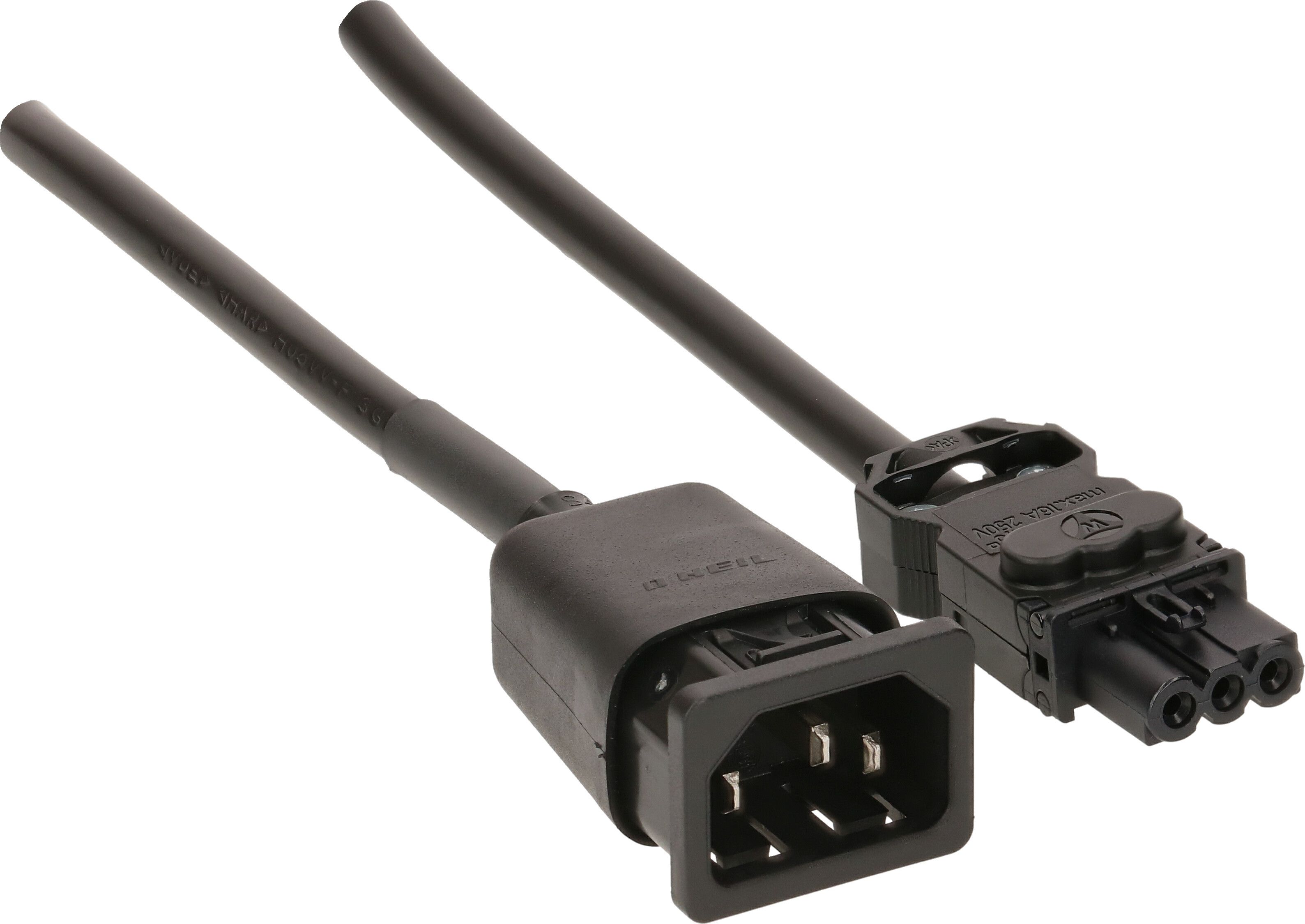 câble d'appareil TD H05VV-F3G1.0 0.8m noir C14/GST15i3