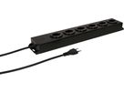 Steckdosenleiste Power Line 6x Typ 13 schwarz/schwarz 5.0m