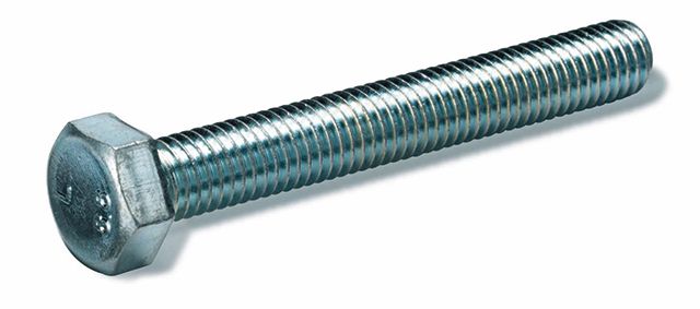 Viti a testa esagonale M10x70 filettate fino alla testa acciaio