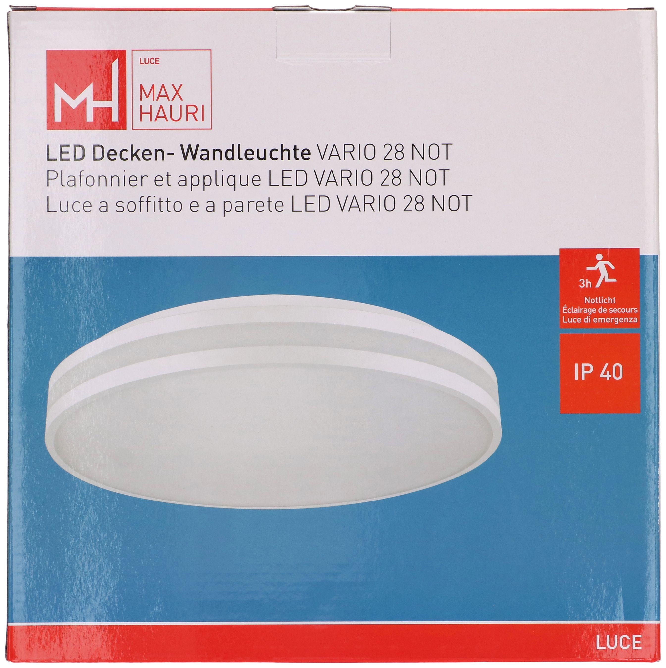 plafonnier et applique LED VARIO 28 NOT 3000-4000K 13-18W