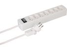 Steckdosenleiste Safety Line 7x Typ 13 BS weiss Schalter 2m cli.