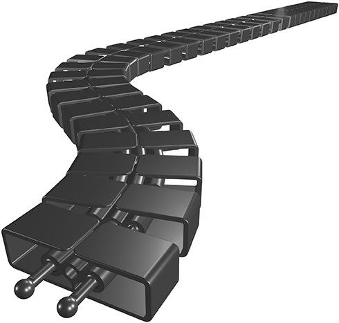 Kabelschlange Cube SL 1.00m schwarz RAL9005