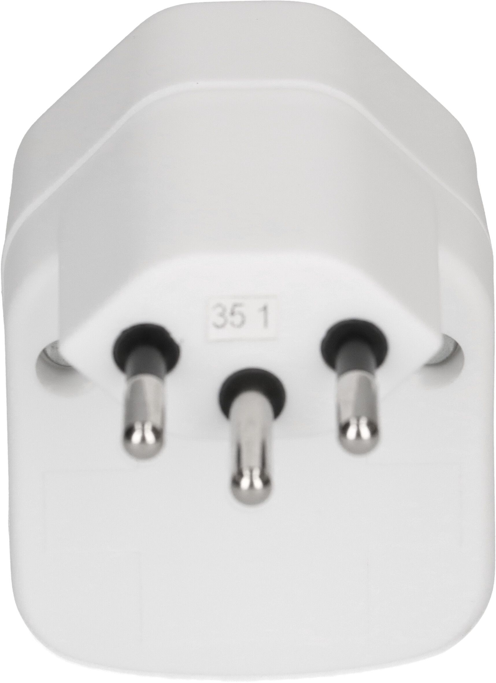 multi adaptateur 1x type 13 3 pôles blanc interrupteur