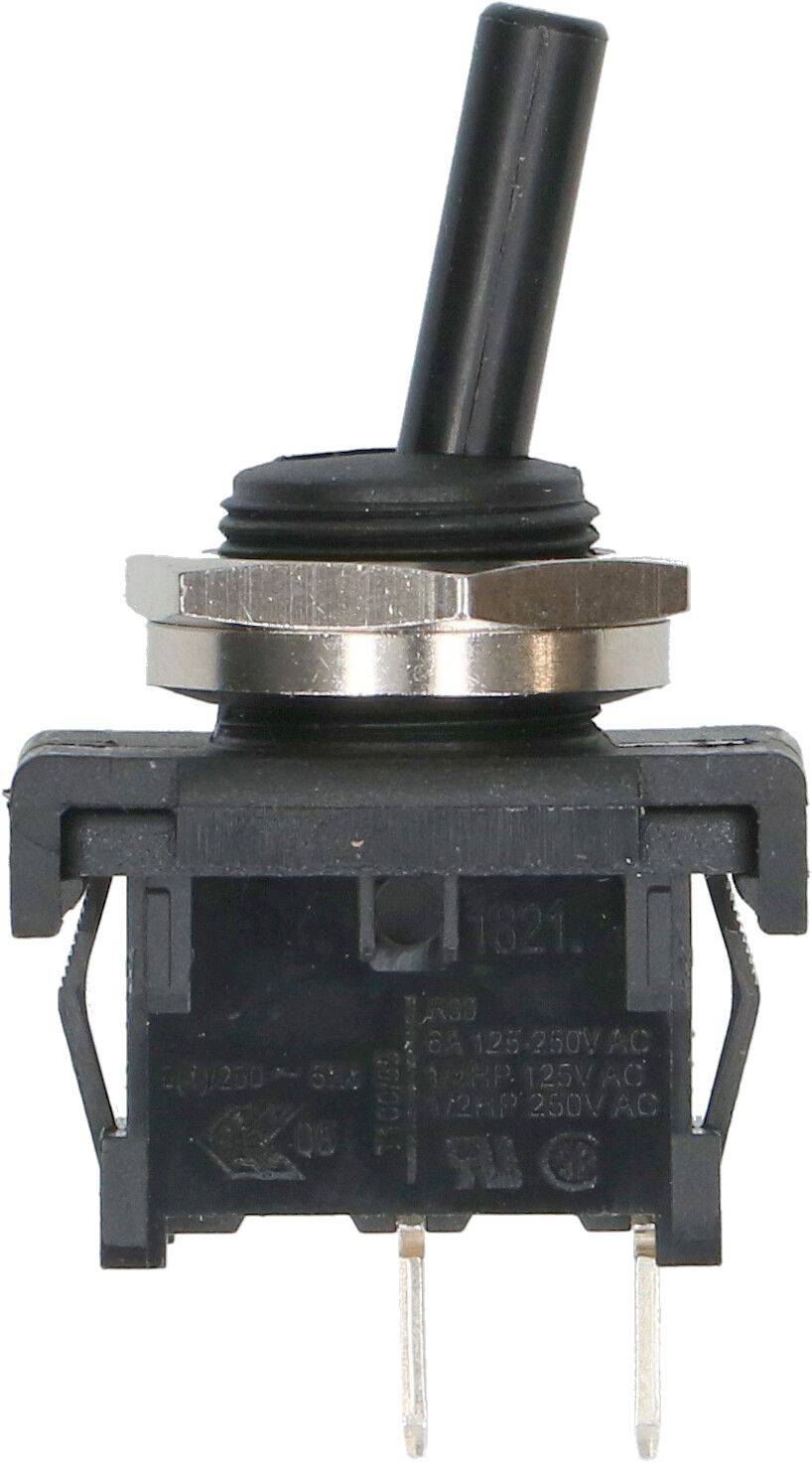 interruttore a bilico 1 pol 6(4) A 250V nero/argento