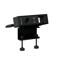 CUBO T Steckdoseneinheit schwarz 1x Typ 13 1x USB-A/C 1x Leer