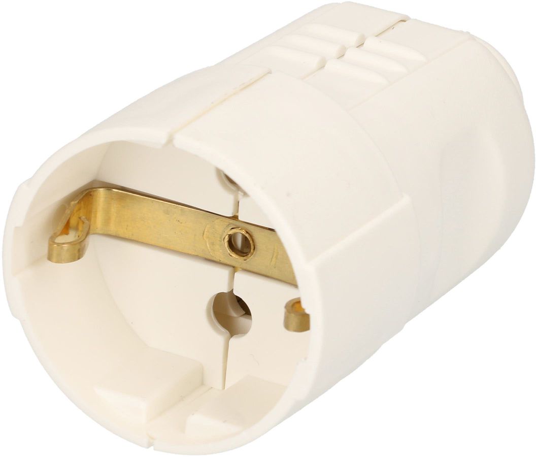 Kupplung Schuko weiss