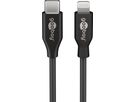 Lightning - USB-C Kabel 1m schwarz