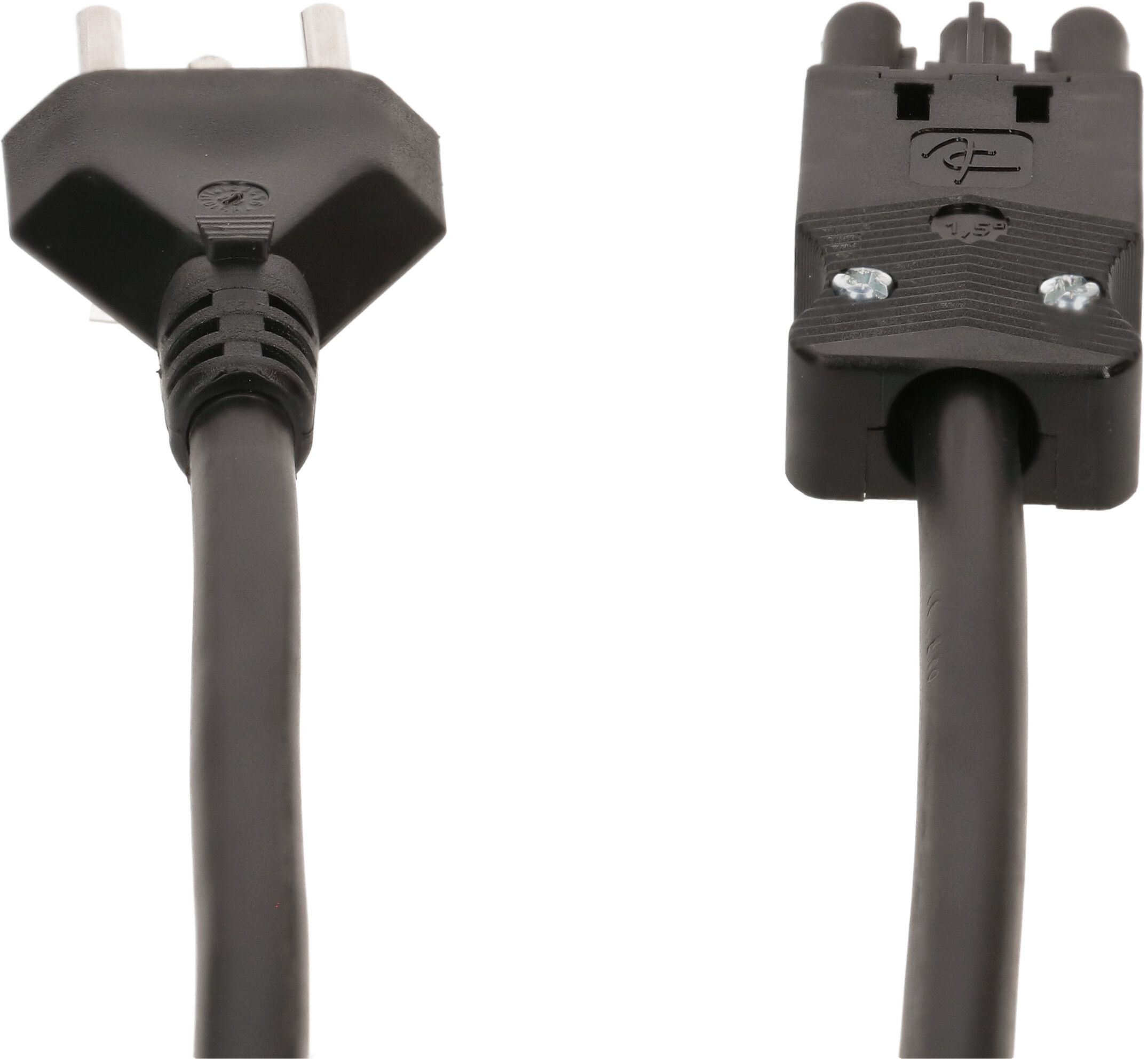 TD-Anschlusskabel H05VV-F3G1.5 1m schwarz Typ 23 / AC 166