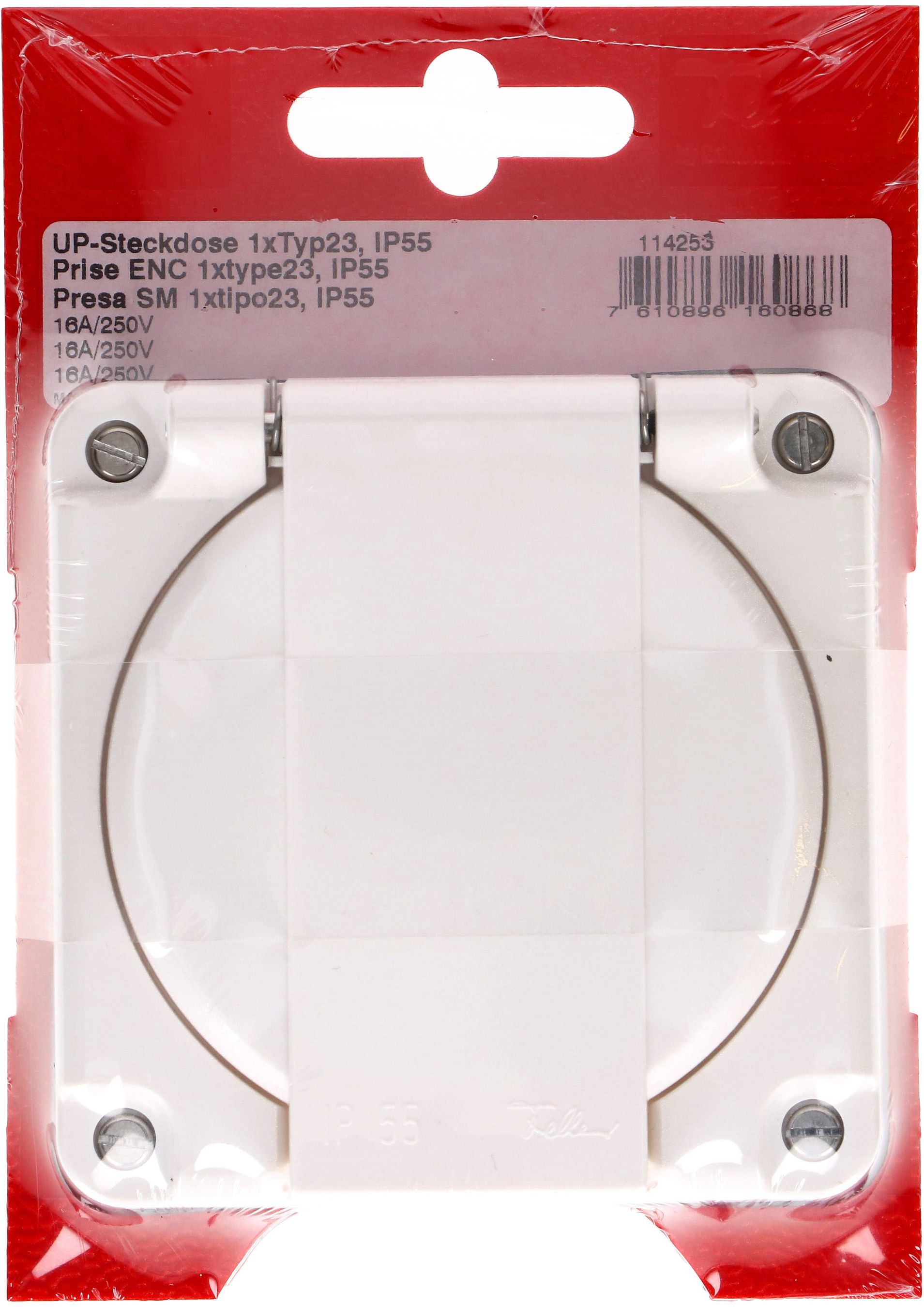 prise 1x type 23 ta.1x1 ENC Nevo blanc