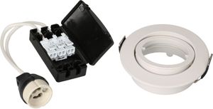 Einbaurahmen 68 weiss für LED-Lampen mit GU10-Sockel