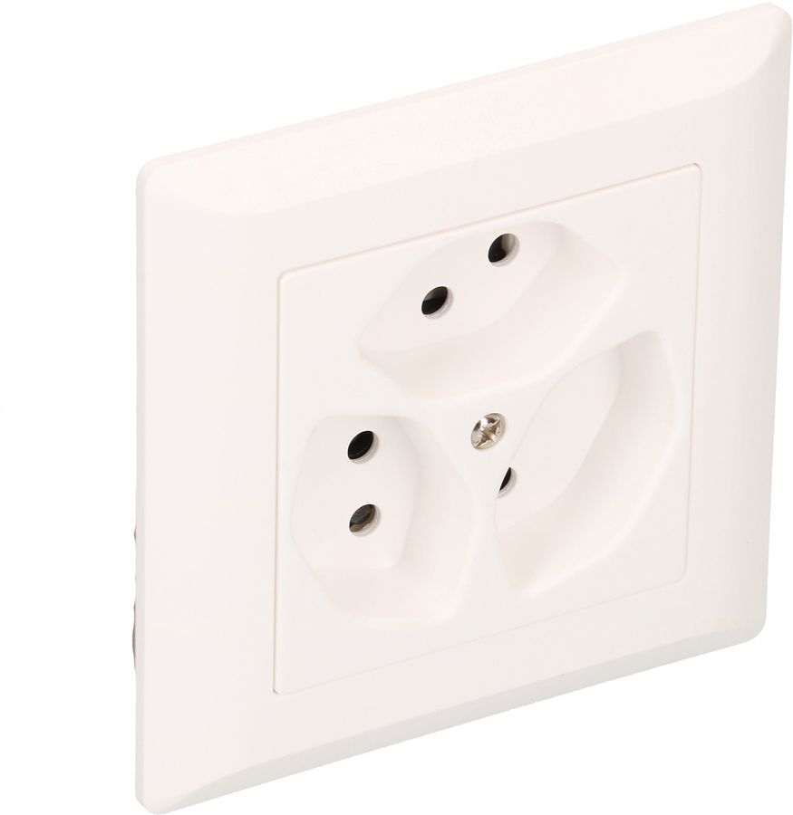 Steckdose 3x Typ 13 UP BS Kallysto weiss