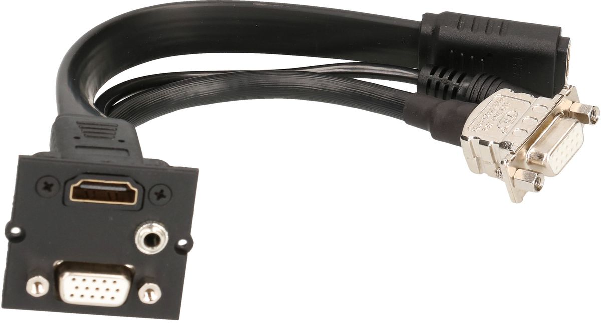 Einsatz HDMI, VGA und Miniklinke 3.5mm