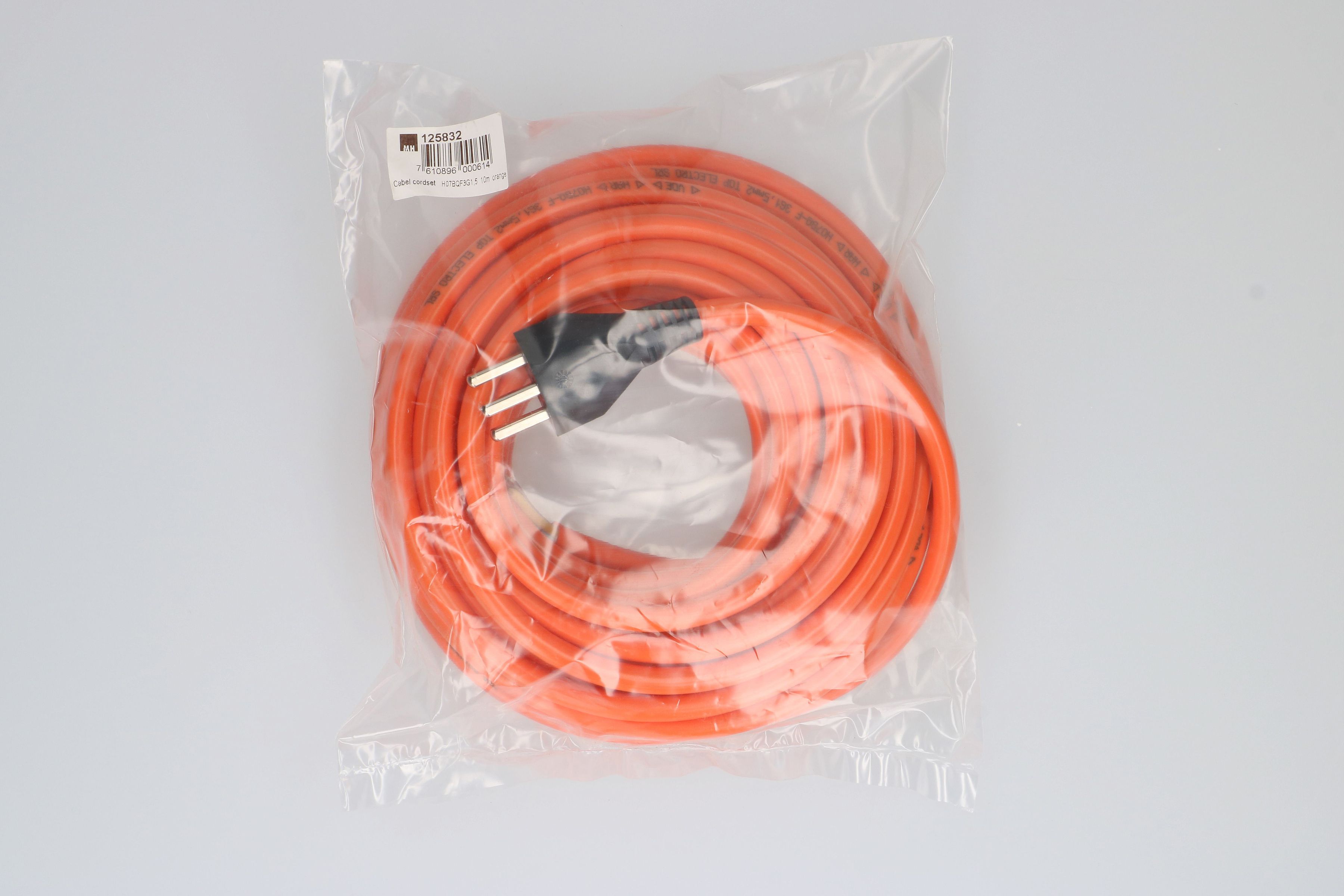 PUR-Netzkabel H07BQ-F3G1.5 10m orange Typ 23