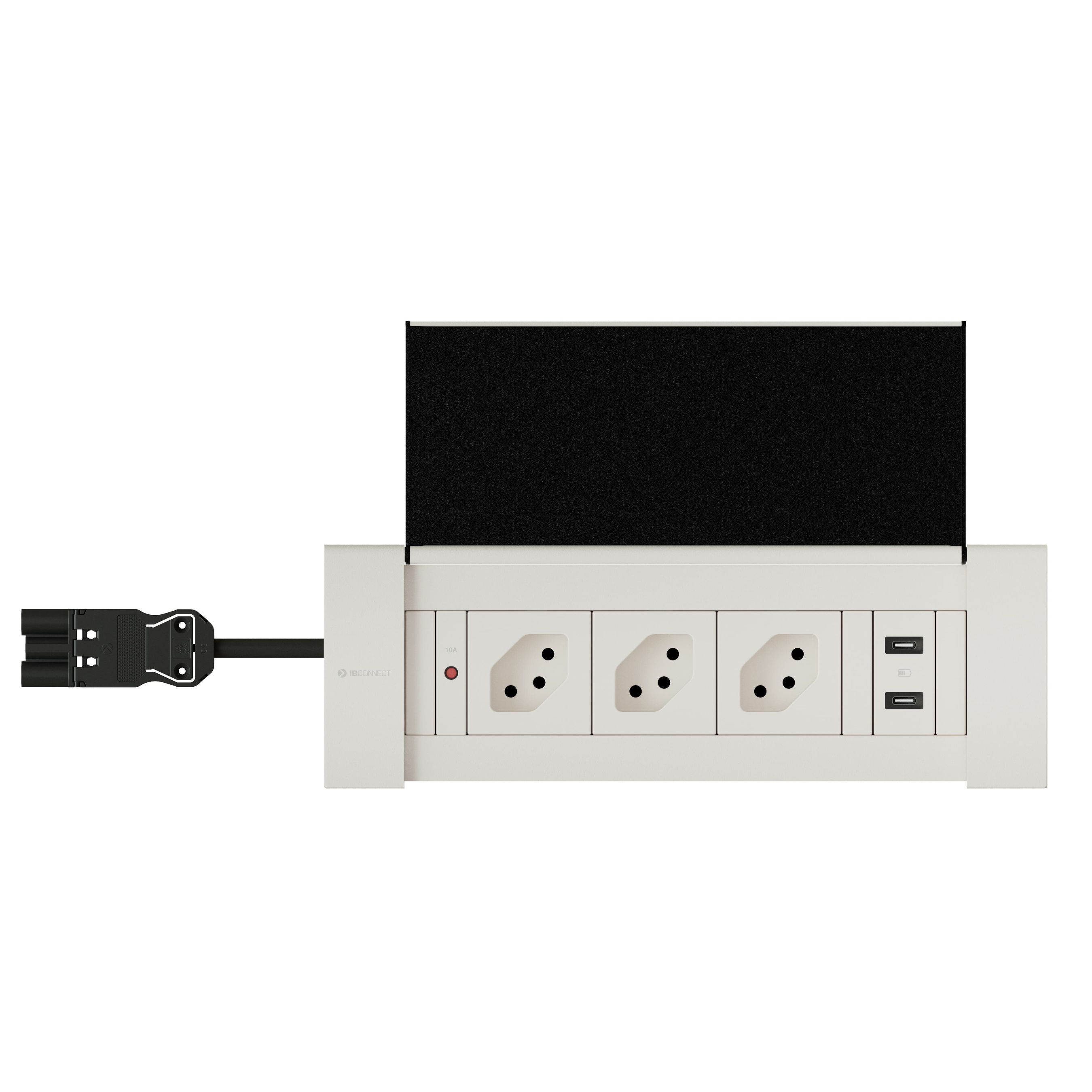 NEXO Steckdoseneinheit weiss 3x Typ 13 1x USB-C/C