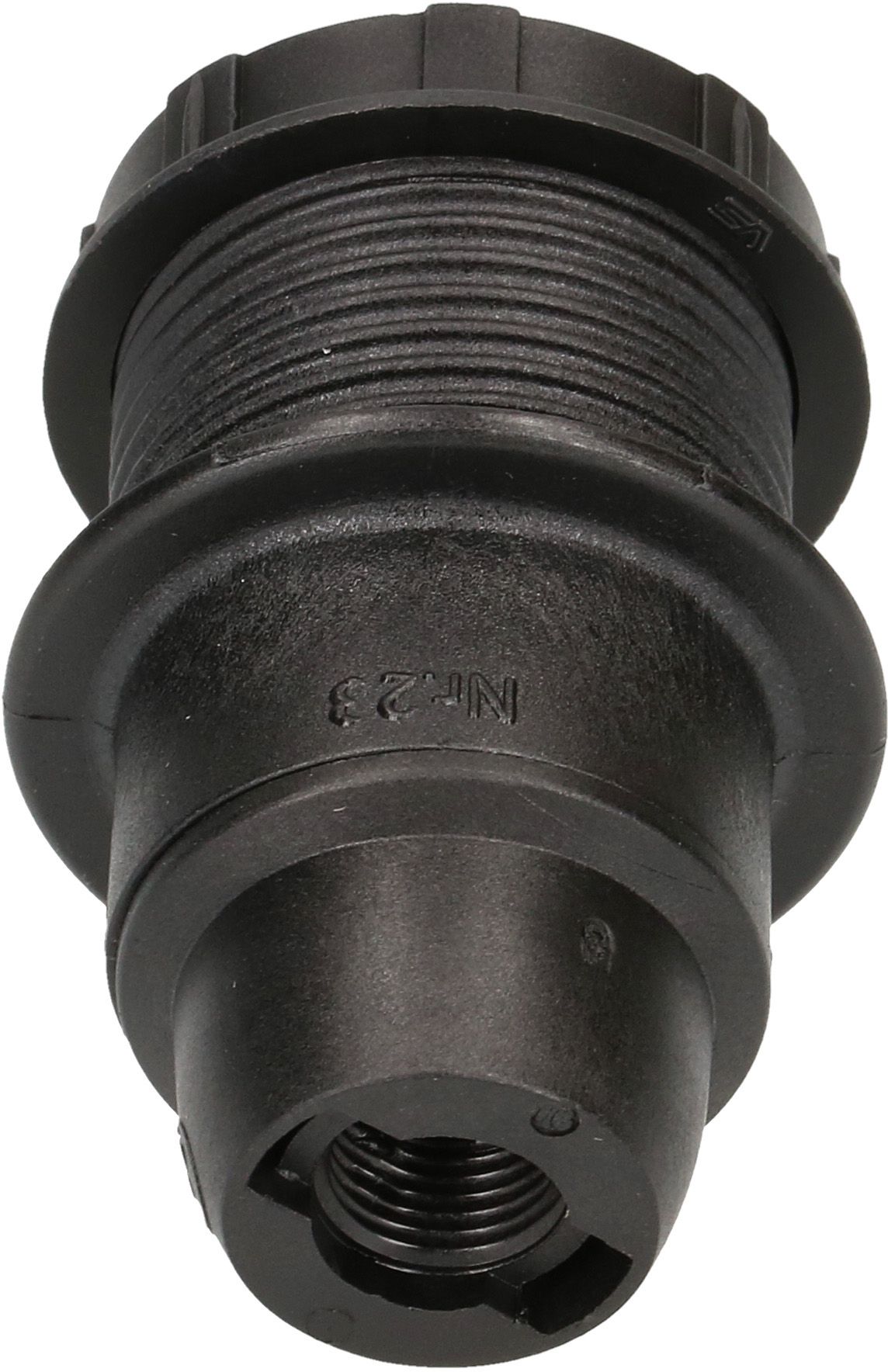 E14-Fassung Randmantel M10x1 schwarz