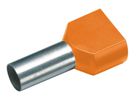 Isol. Twin-Aderendhülse 2x4.0mm² x 12mm orange