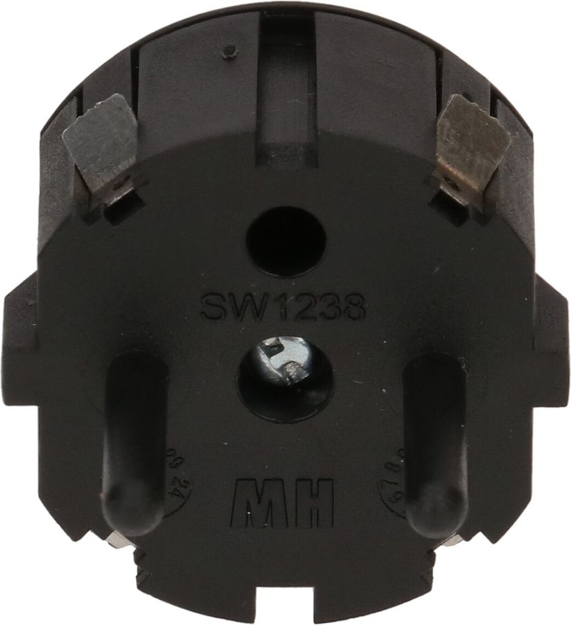 Blindstecker Schuko für Power Stations schwarz