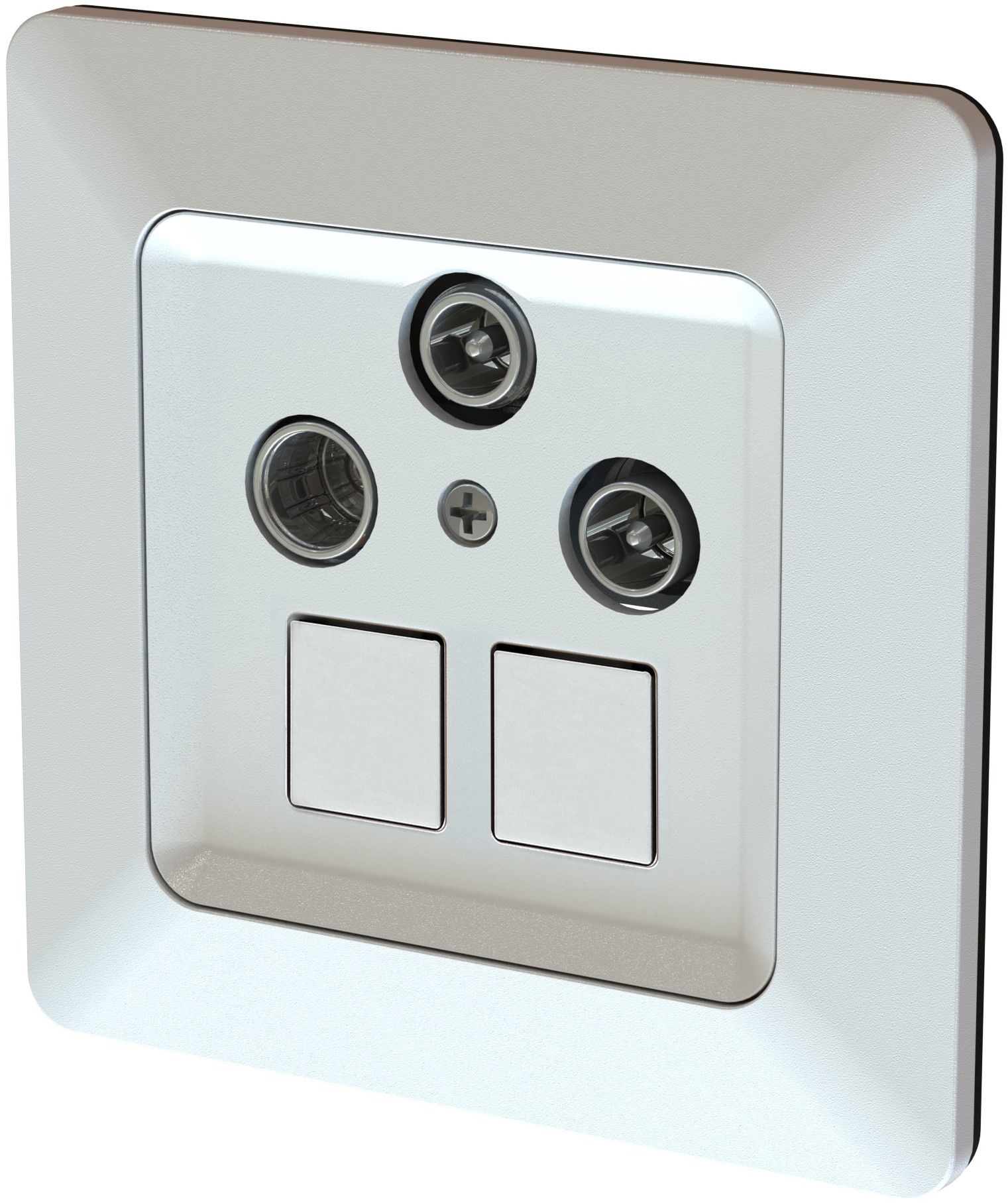 multimedia radio/TV/Sat/rete 2dB INC priamos bianco