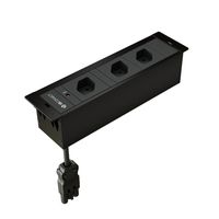 CUBOBOX presa multipla nero S 3 volte 3x tipo 13