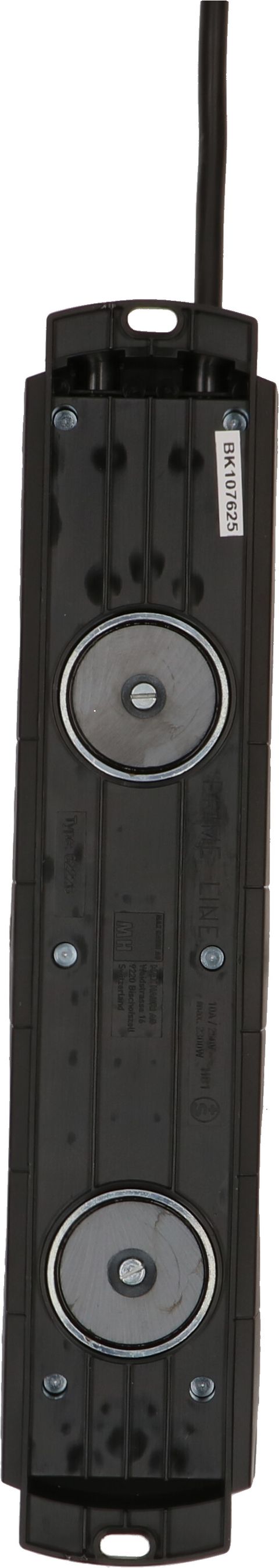 Steckdosenleiste Prime Line 6x Typ 13 schwarz Schalter Magnet