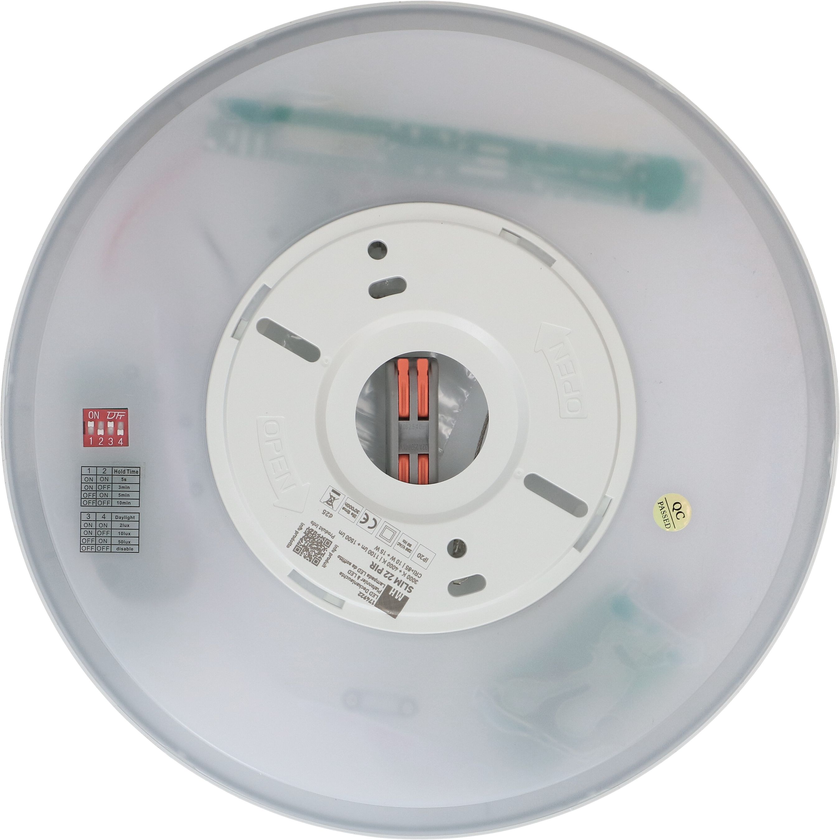 LED luce a soffitto SLIM 22 PIR 3000-4000K 10-15W