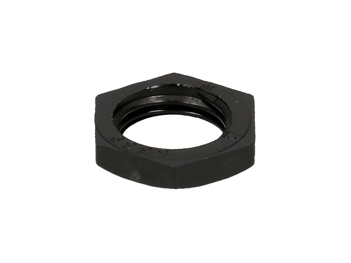 6kant-Mutter PA schwarz M10x1, Schlüsselweite 14x3mm