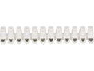 barrete de bornes 1-4mm2 12 pôles blanc 2 pcs.