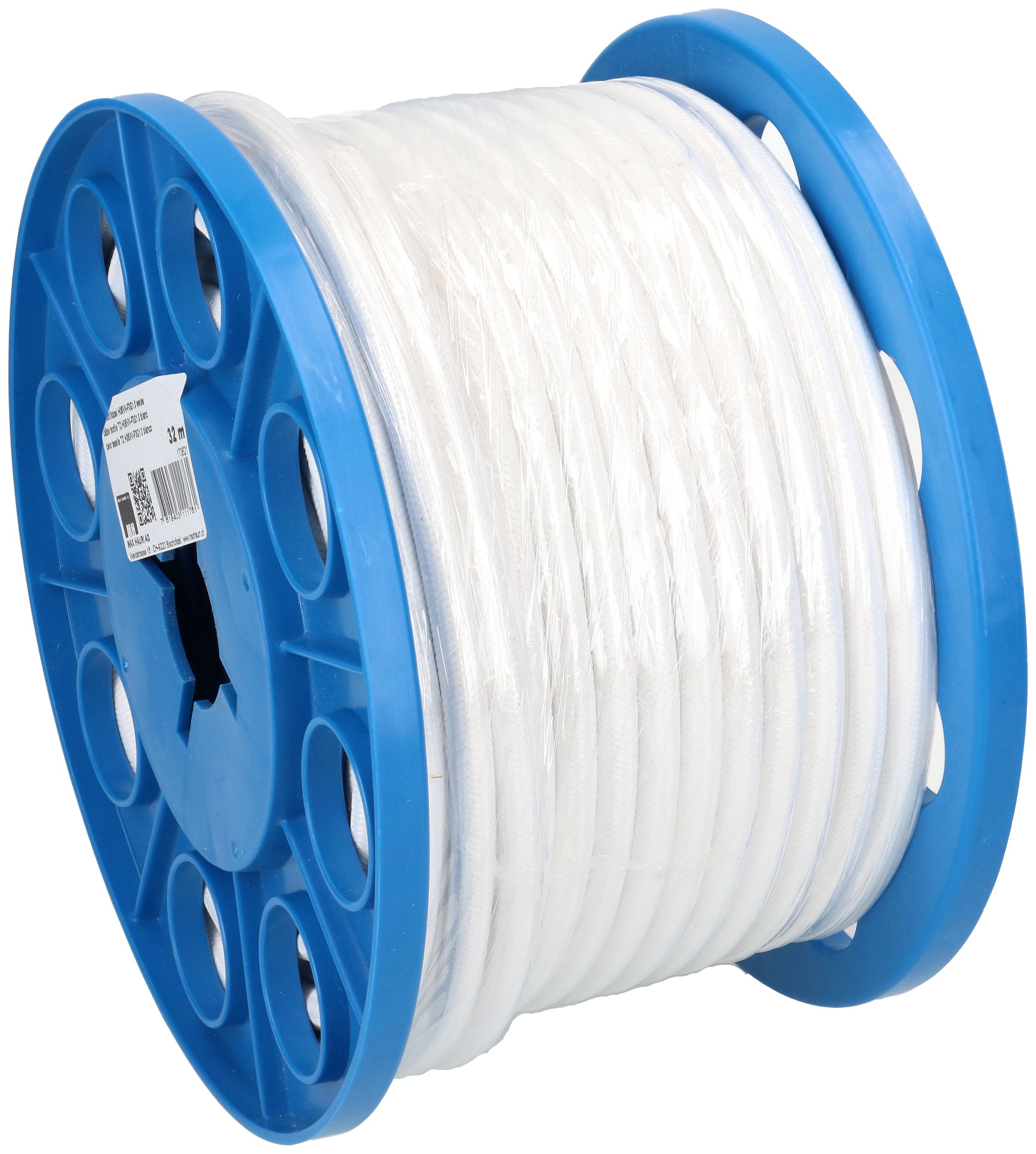 câble textile TD H05VV-F3G1.0 blanc