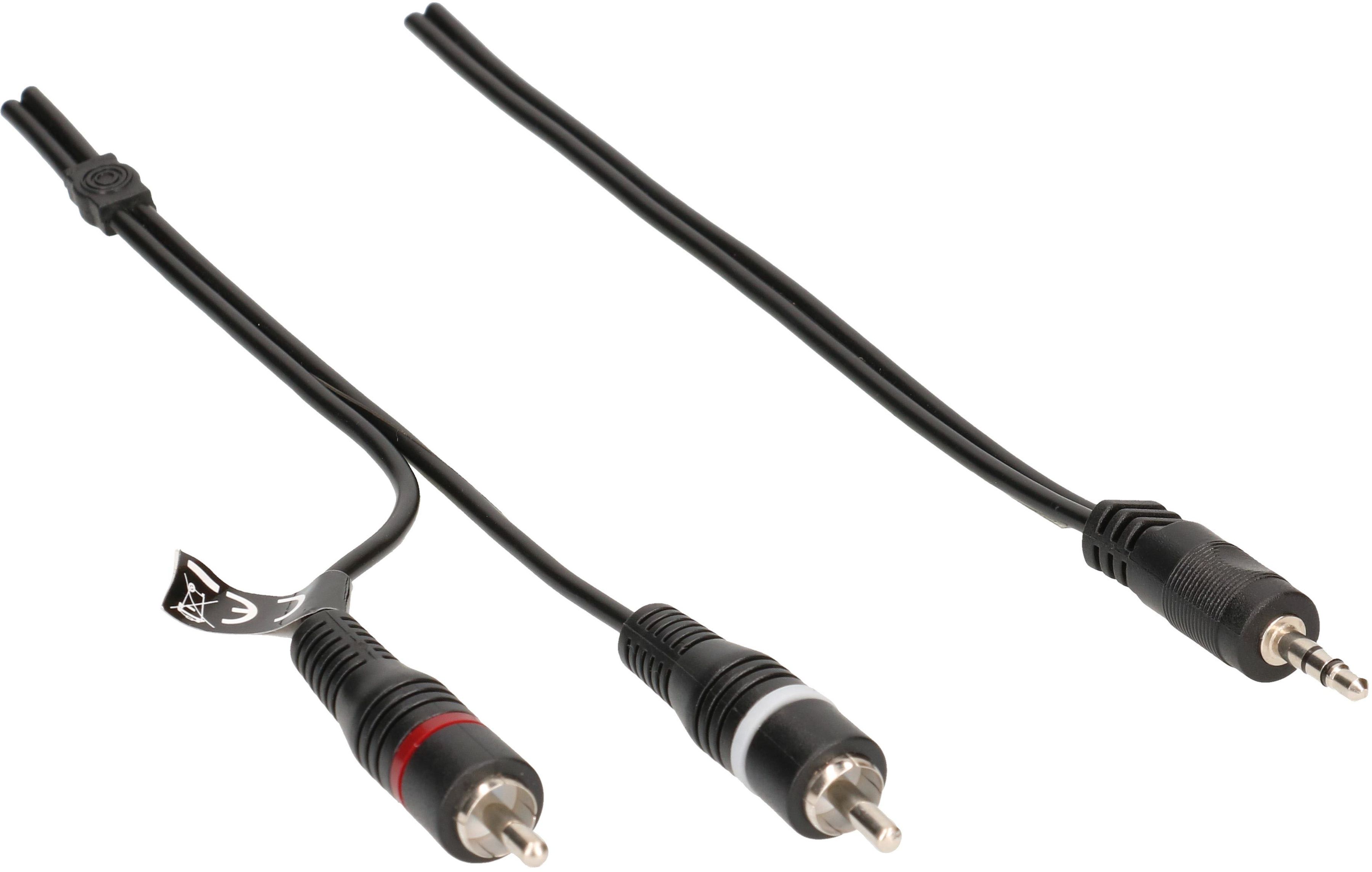 cavo audio adattatore Y HQ stereo spina jack/spina RCA 1.5m