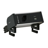 SUPRA presa multipla anodizzato 1x tipo 13 1x USB-C 60W