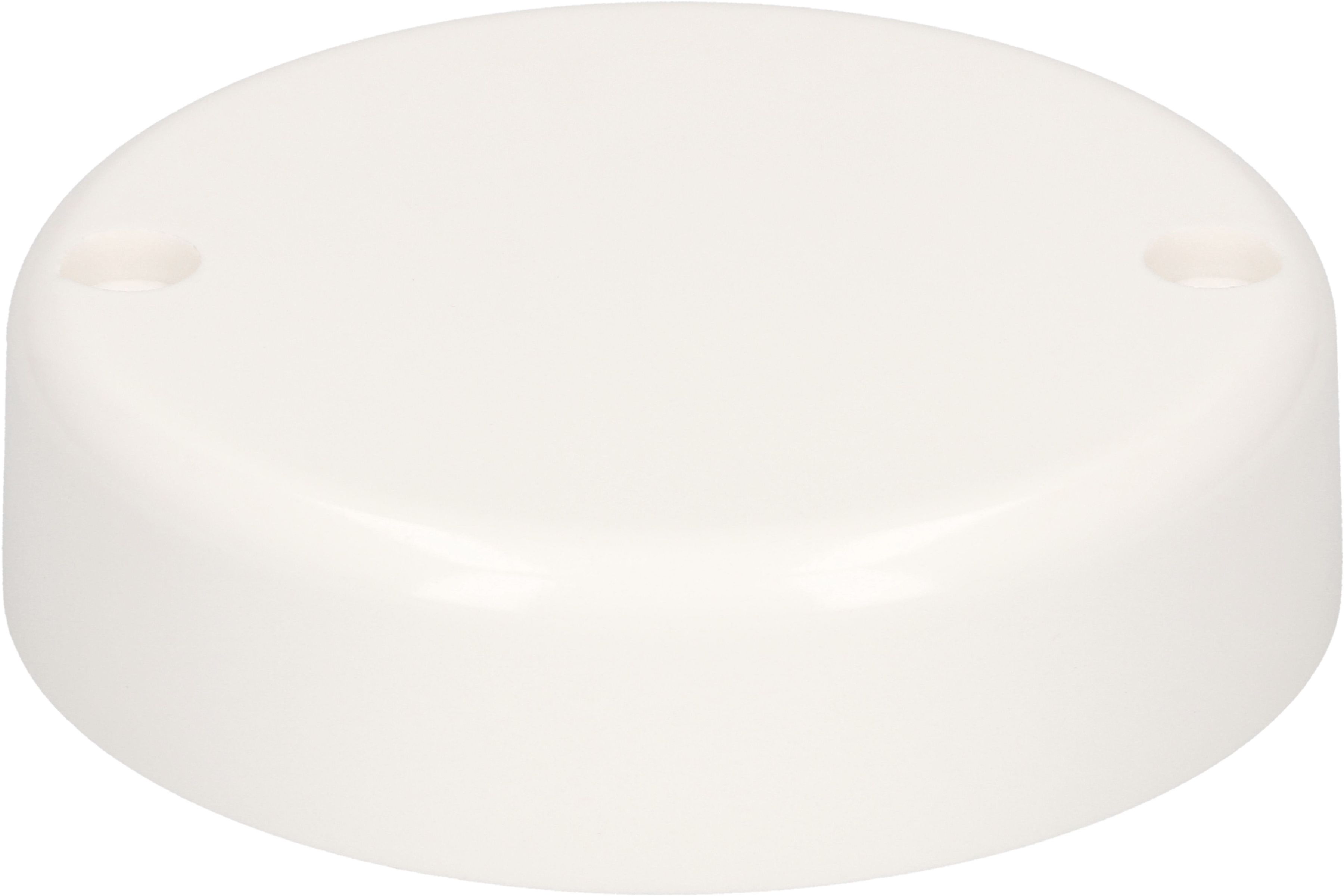 rosette de plafond rond 2 trous de fixation blanc TH