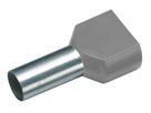 Isol. Twin-Aderendhülse 2x2.5mm² x 10mm grau