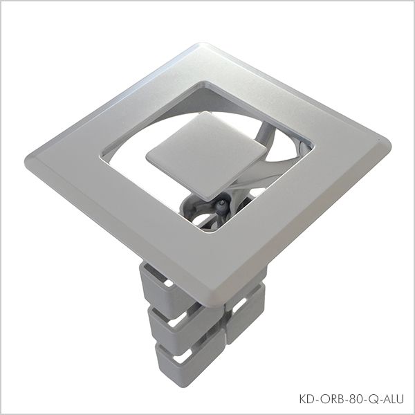 Kabeldose Orbit Q Aluminium matt
