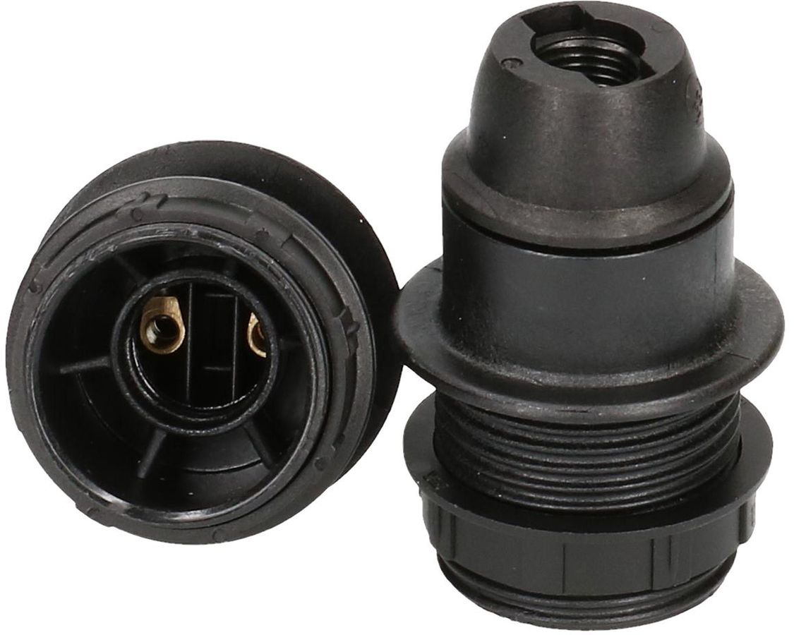 Fassung E14 mit Ring schwarz