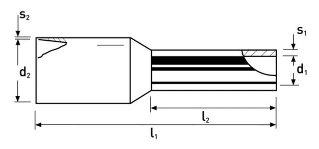 Isol. Aderendhülse 0.5mm² x 6mm weiss verzinnt