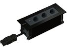 INTRO2.0 Steckdoseneinheit schwarz 3x Typ 13