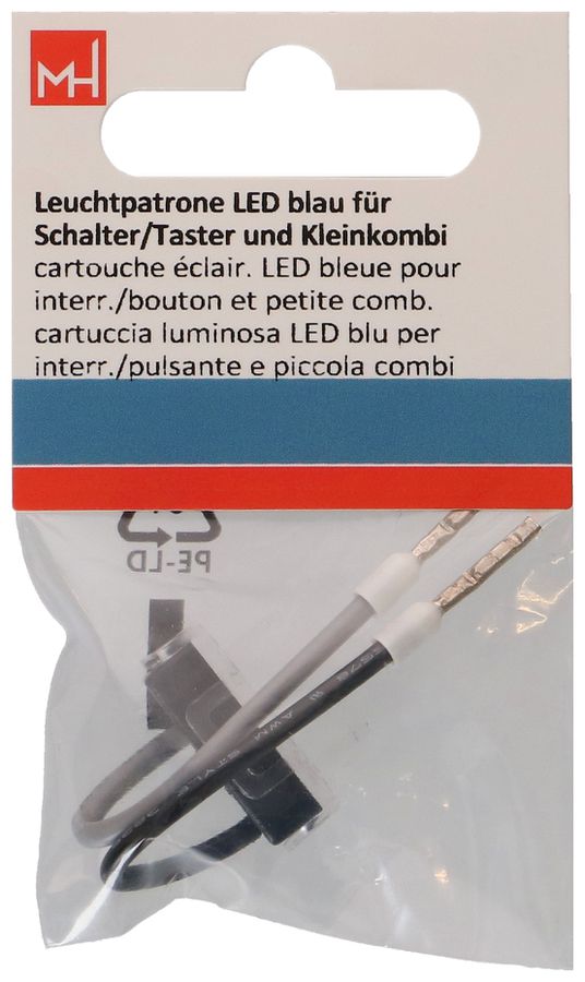 Leuchtpatrone LED blau für Schalter/Taster und Kleinkombi