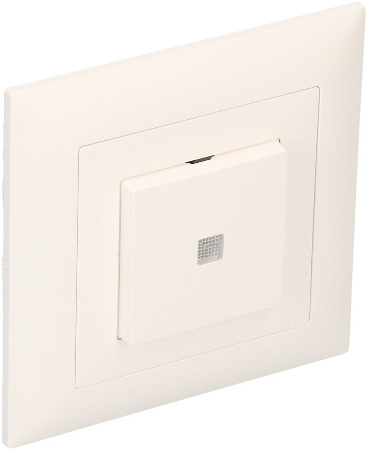 interrupteur à poussoir schéma 3 illuminé jaune ENC EdizioDue bc