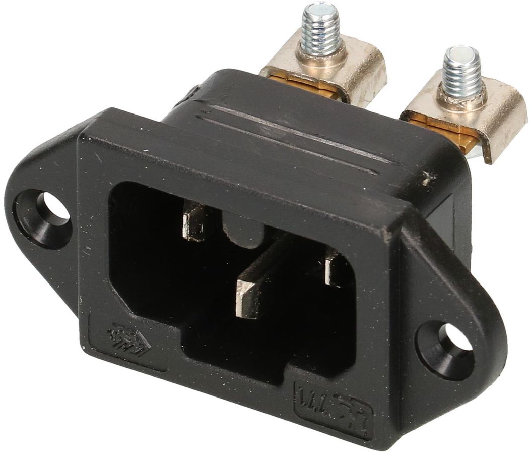 Apparatestecker Typ C16A 3-polig schwarz