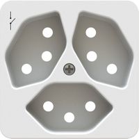 Steckdose 3x Typ 13 1S Frontplatte BS priamos weiss