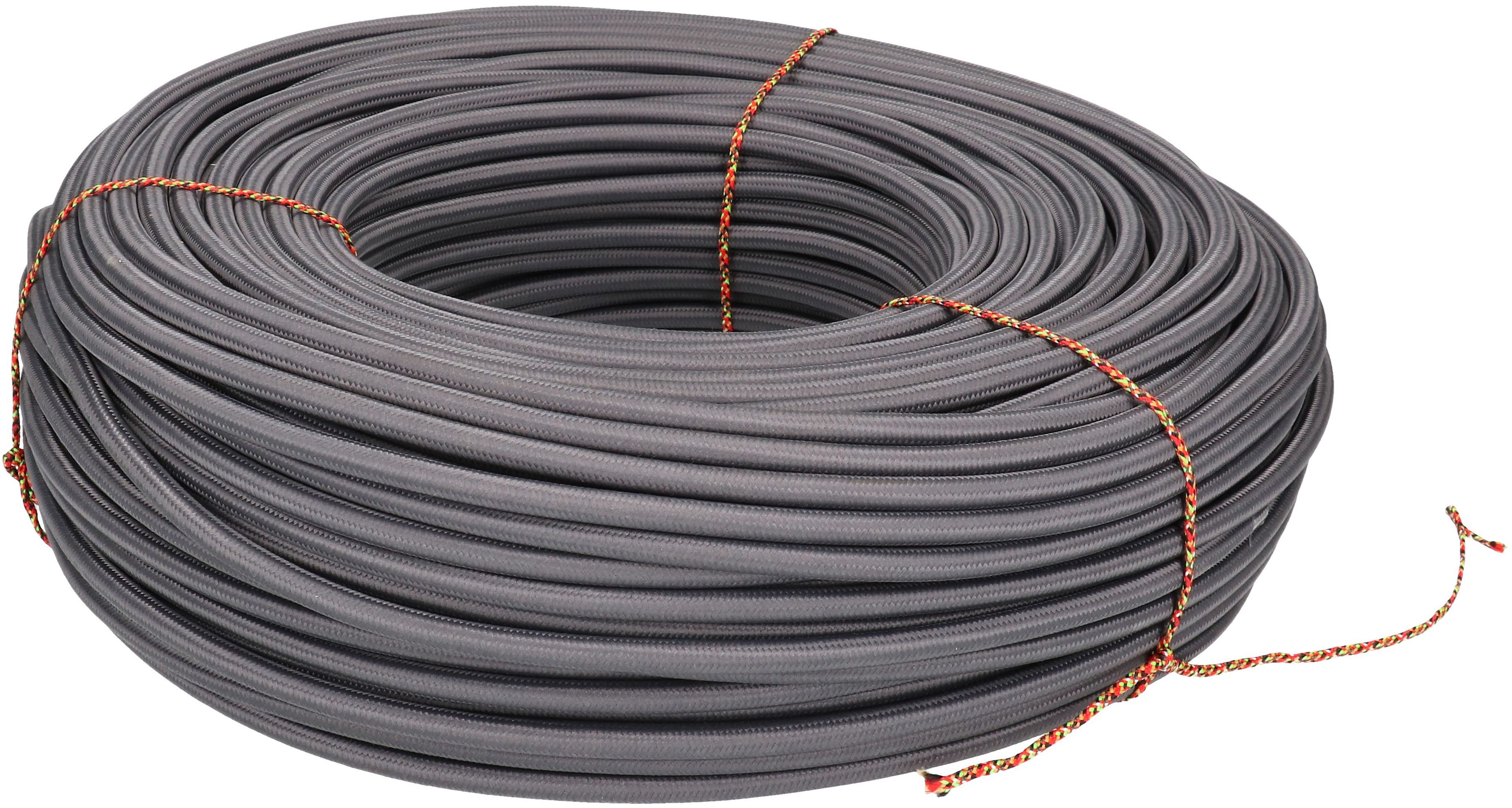 câble textile TD H05VV-F3G1.0, anthracite