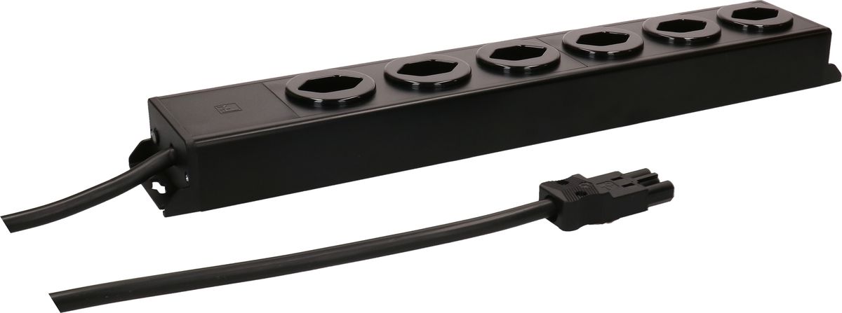 multiprise Power Line 6x type 13 noir/noir 3.0m AC 166
