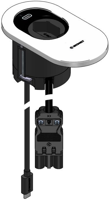 ORBIT Steckdoseneinheit weiss 1x Typ 13 1x USB-C 60W
