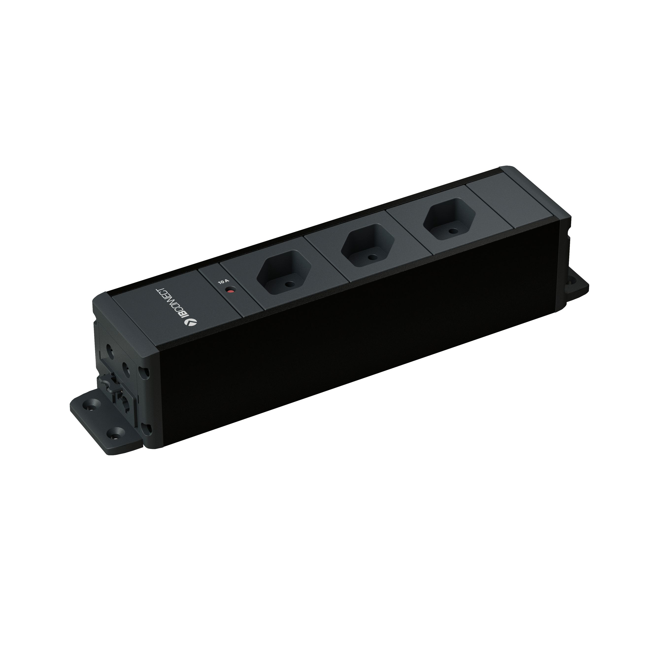 CUBO presa multipla nero 3x tipo 13