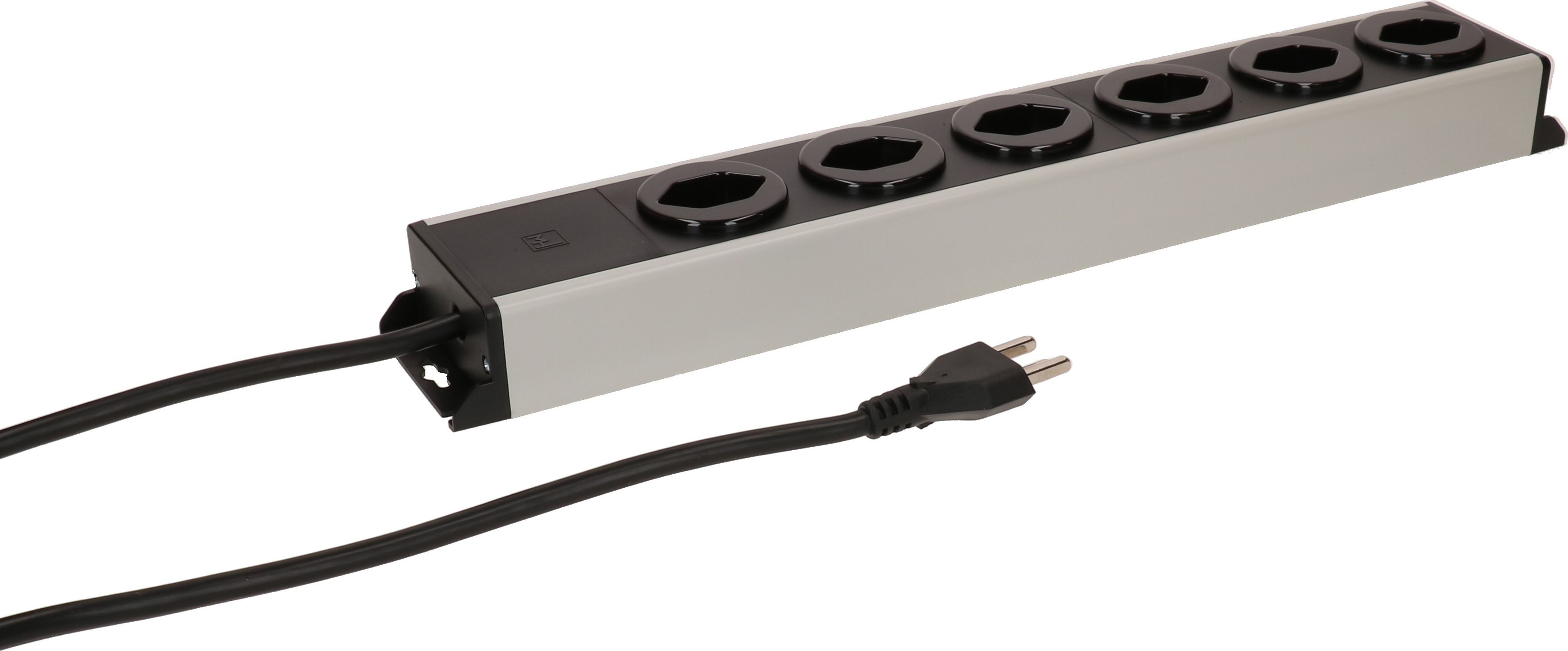 Steckdosenleiste Power Line 6x Typ 23 grau/schwarz 5.0m